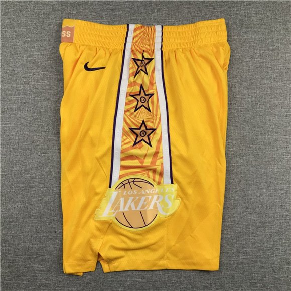 Lakers yellow shorts
